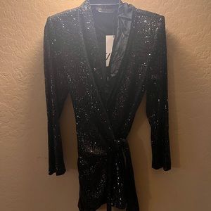 Zara sequin dress